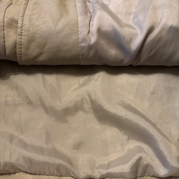 Style & Company Beige Faux Leather Jacket Size 3X NWT - Picture 8 of 8